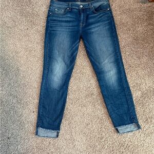 7 For All Mankind skinny ankle jeans